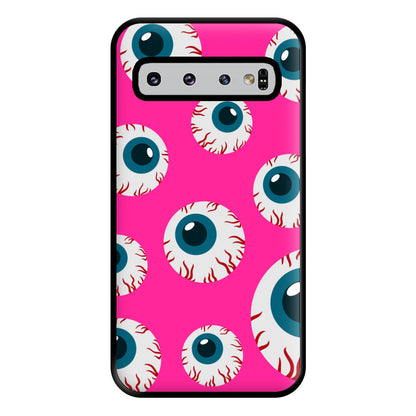 Spooky Eye Pattern Phone Case for Galaxy S10 Plus