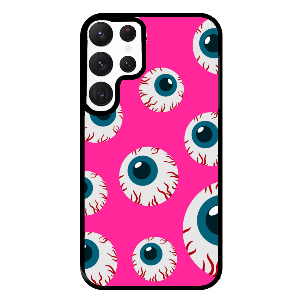 Spooky Eye Pattern Phone Case for Galaxy S22 Ultra