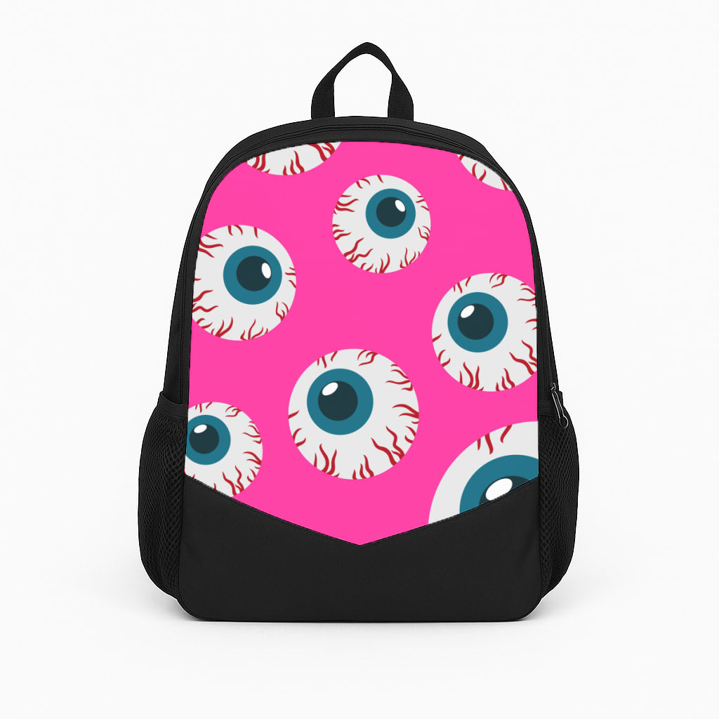 Spooky Eye Pattern Backpack