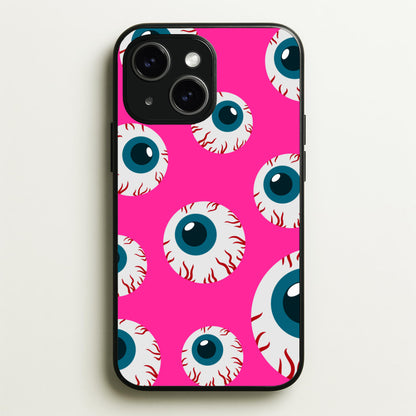 Spooky Eye Pattern Phone Case for iPhone 14 Plus - HAL-002-14+