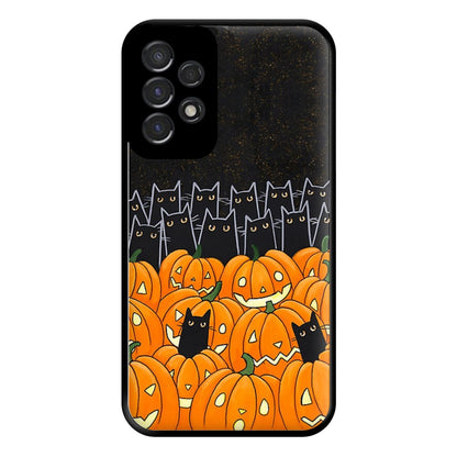 Black Cats & Lanterns - Halloween Phone Case for Galaxy A53