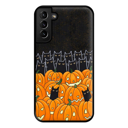 Black Cats & Lanterns - Halloween Phone Case for Galaxy S21 Plus