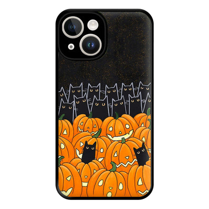 Black Cats & Lanterns - Halloween Phone Case for iPhone 14