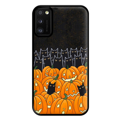 Black Cats & Lanterns - Halloween Phone Case for Galaxy A41