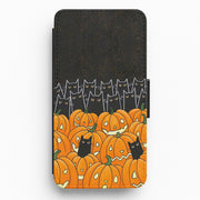 Black Cats & Lanterns - Halloween Flip / Wallet Phone Case 1