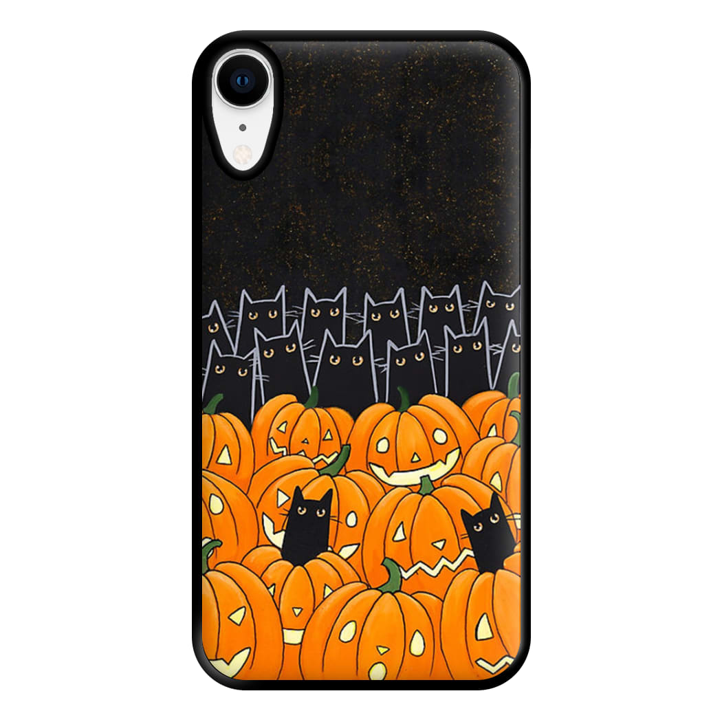 Black Cats & Lanterns - Halloween Phone Case for iPhone XR