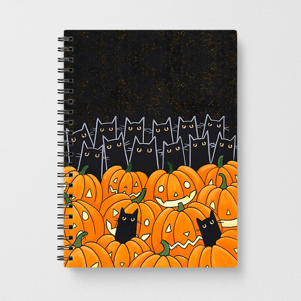 Black Cats & Lanterns - Halloween Notebook