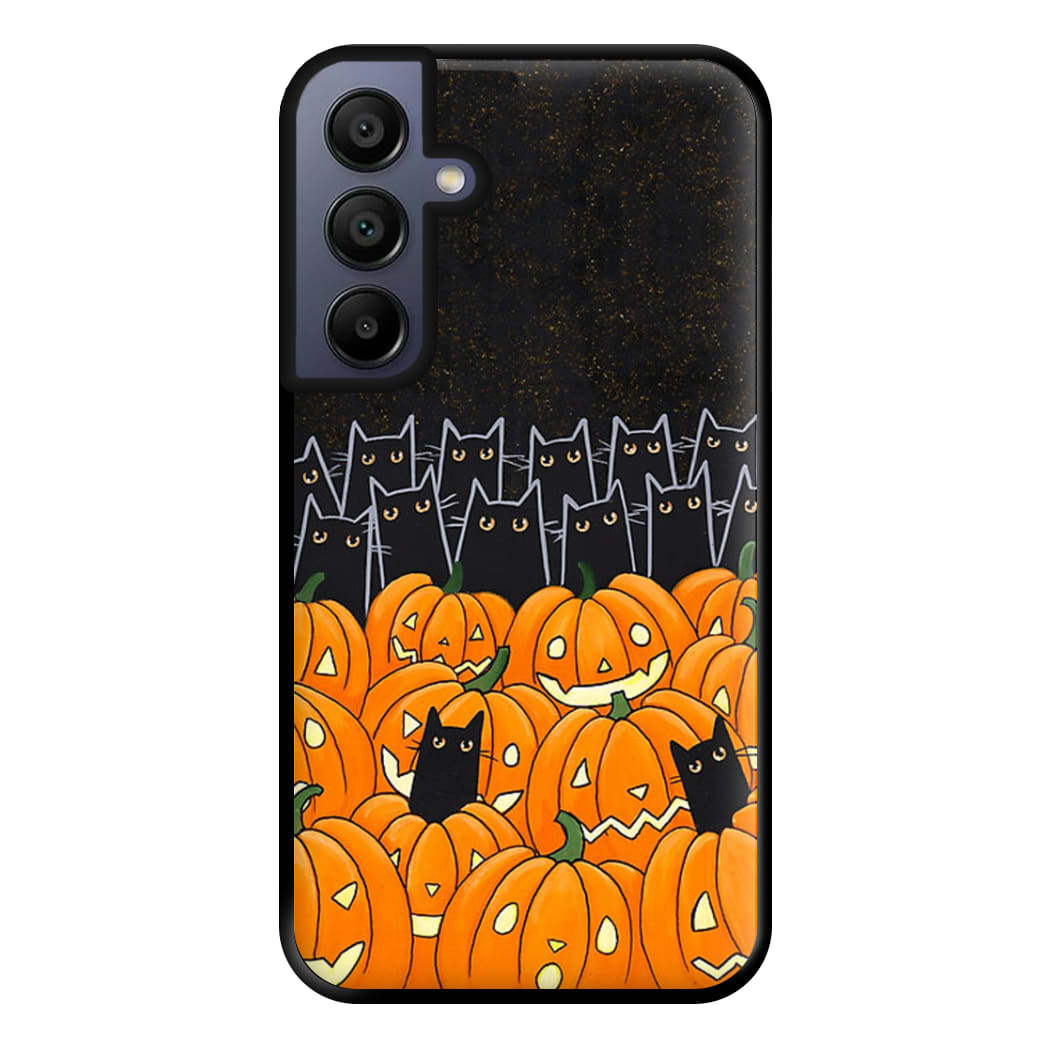 Black Cats & Lanterns - Halloween Phone Case for Galaxy A15