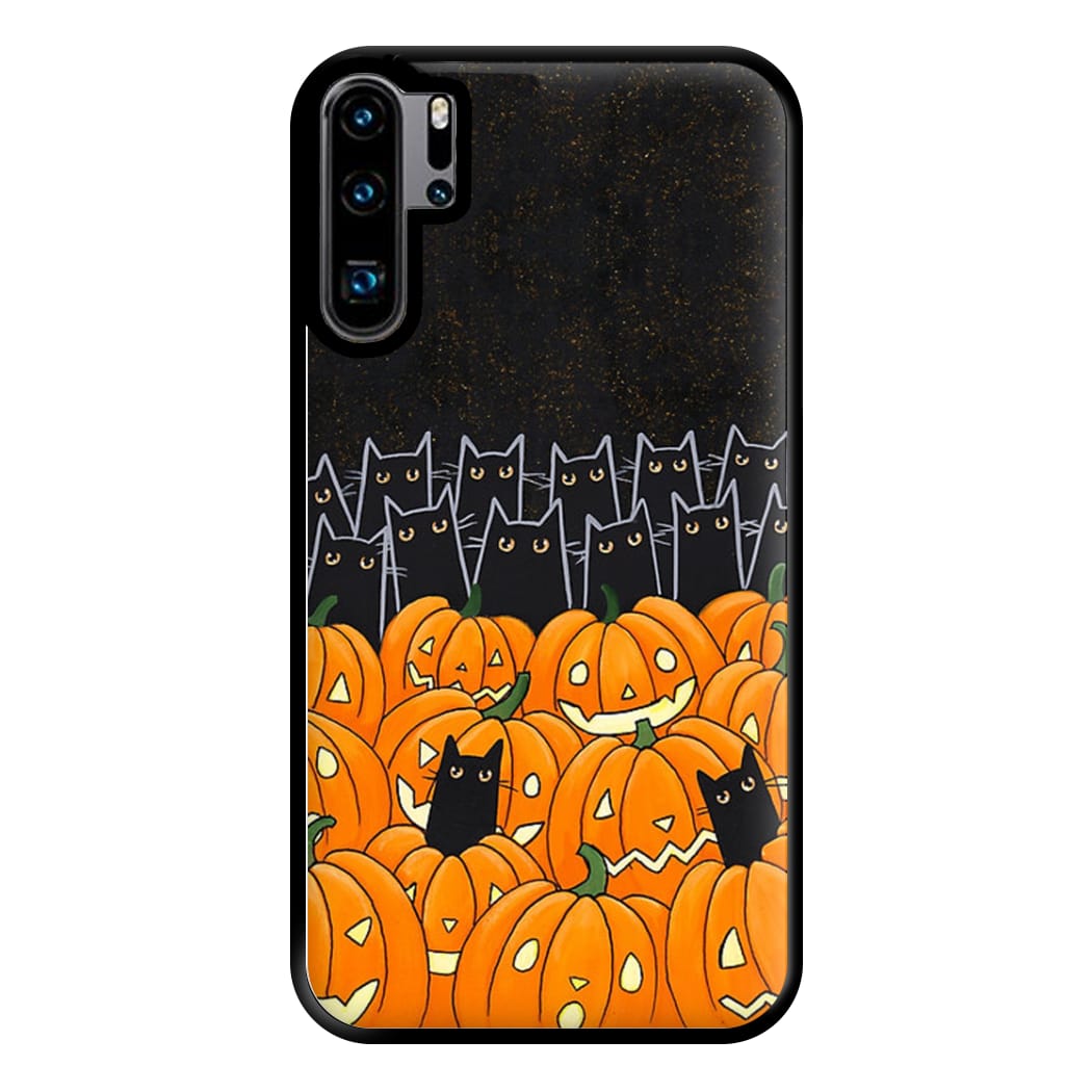 Black Cats & Lanterns - Halloween Phone Case for Huawei P30 Pro