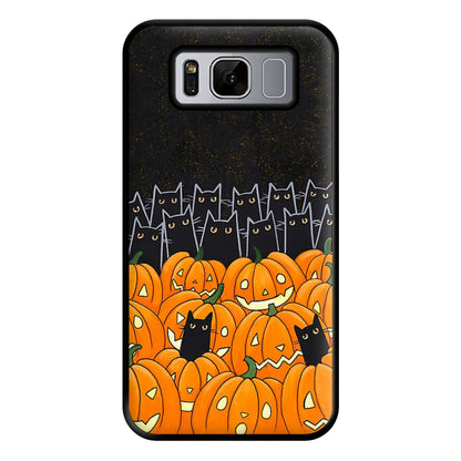 Black Cats & Lanterns - Halloween Phone Case for Galaxy S8 Plus