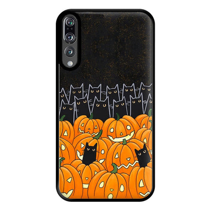 Black Cats & Lanterns - Halloween Phone Case for Huawei P20 Pro