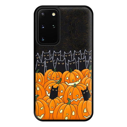 Black Cats & Lanterns - Halloween Phone Case for Galaxy S20 Plus