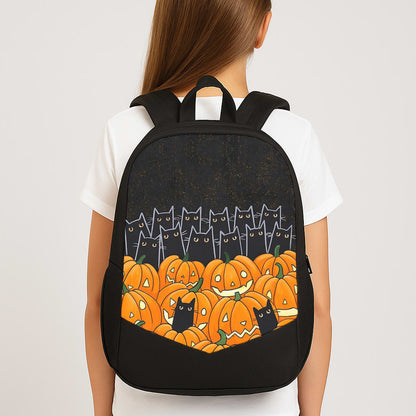 Black Cats & Lanterns - Halloween School Bag