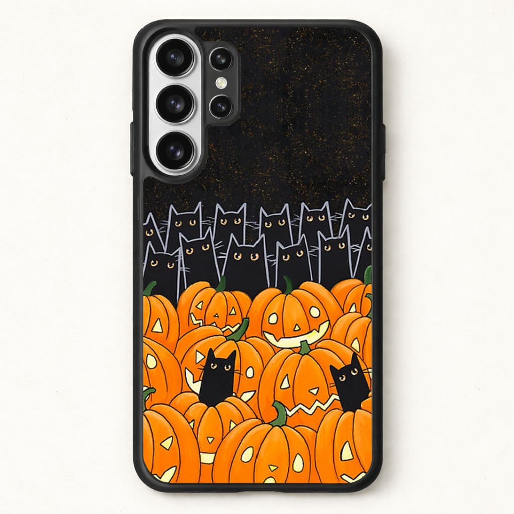 Black Cats & Lanterns - Halloween Phone Case for Galaxy S26 Ultra