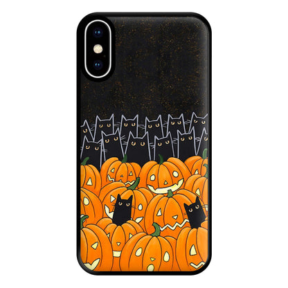 Black Cats & Lanterns - Halloween Phone Case for iPhone XS Max