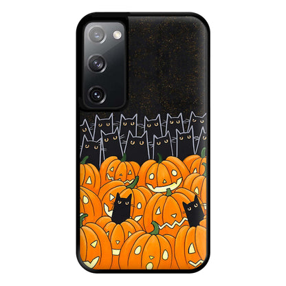 Black Cats & Lanterns - Halloween Phone Case for Galaxy S20