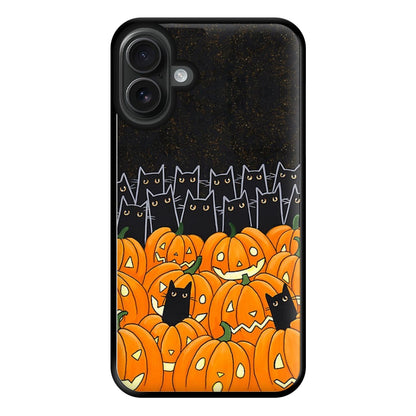 Black Cats & Lanterns - Halloween Phone Case for iPhone 16 Plus