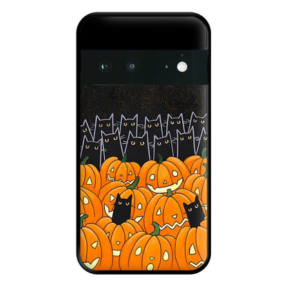 Black Cats & Lanterns - Halloween Phone Case for Google Pixel 6a