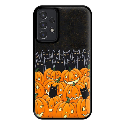 Black Cats & Lanterns - Halloween Phone Case for Galaxy A52 / A52s