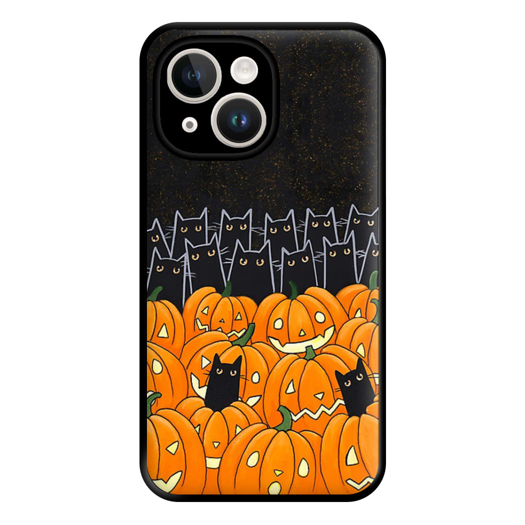 Black Cats & Lanterns - Halloween Phone Case for iPhone 14 Plus