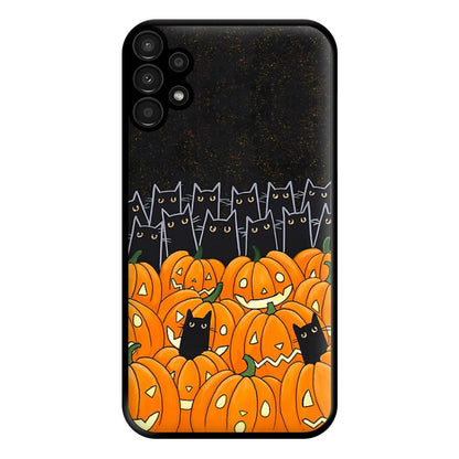 Black Cats & Lanterns - Halloween Phone Case for Galaxy A13