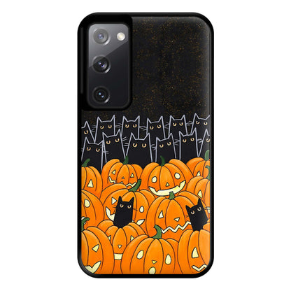 Black Cats & Lanterns - Halloween Phone Case for Galaxy S20FE