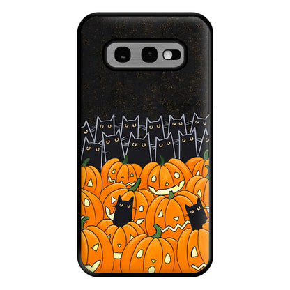 Black Cats & Lanterns - Halloween Phone Case for Galaxy S10e