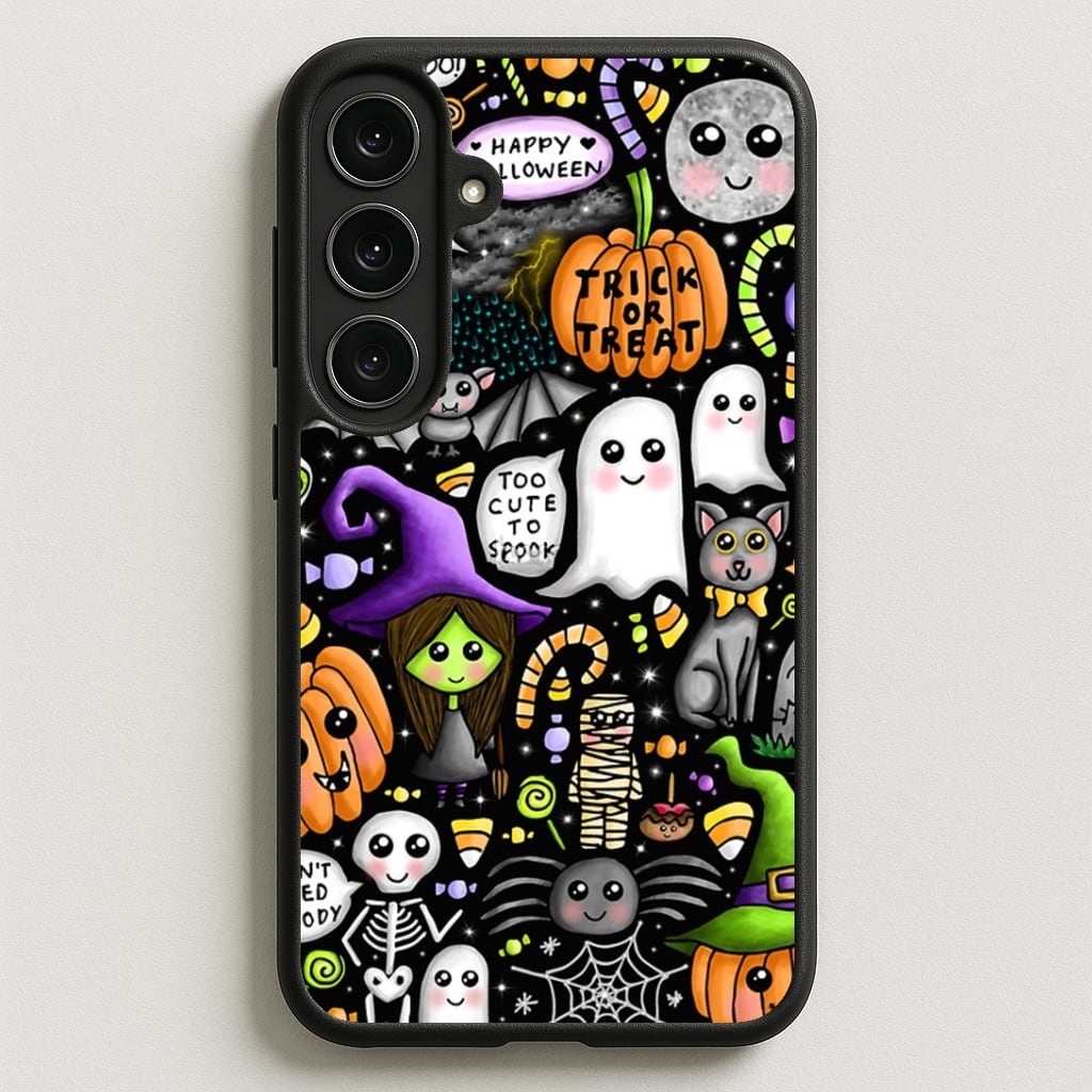 Colourful Halloween Pattern Phone Case for Galaxy S25FE