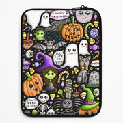 Colourful Halloween Pattern Laptop Sleeve 1
