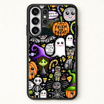 Colourful Halloween Pattern Phone Case for Galaxy S26 Ultra