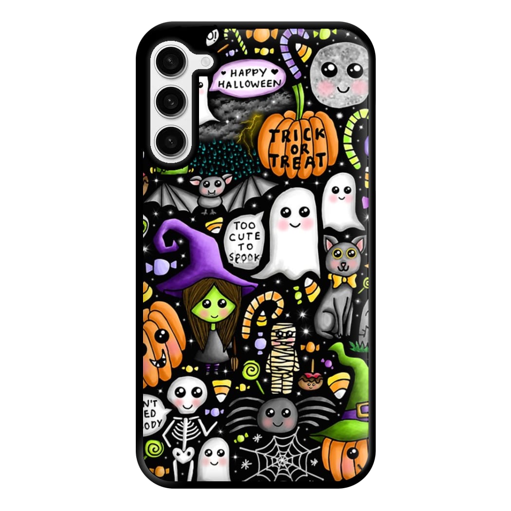 Colourful Halloween Pattern Phone Case for Galaxy S23 Plus