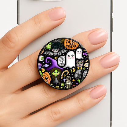 Colourful Halloween Pattern Phone Grip