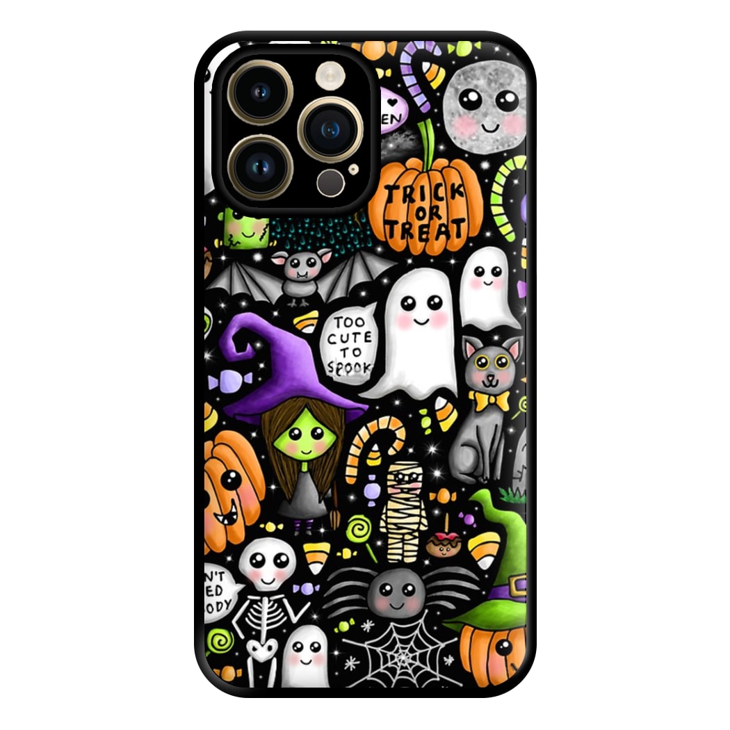 Colourful Halloween Pattern Phone Case for iPhone 14 Pro Max