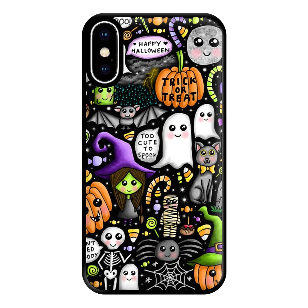 Colourful Halloween Pattern Phone Case for iPhone XS Max