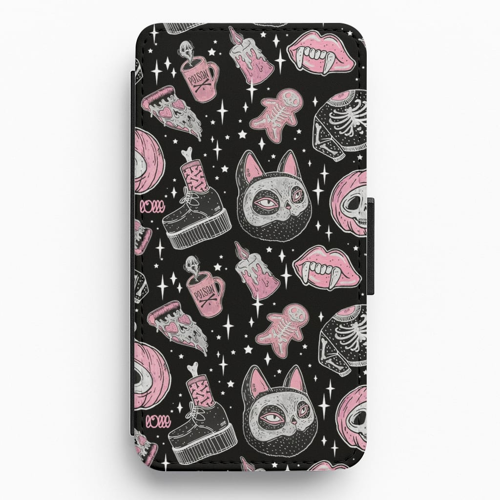 Spooks or Creeps Halloween Flip / Wallet Phone Case