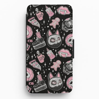 Spooks or Creeps Halloween Flip / Wallet Phone Case
