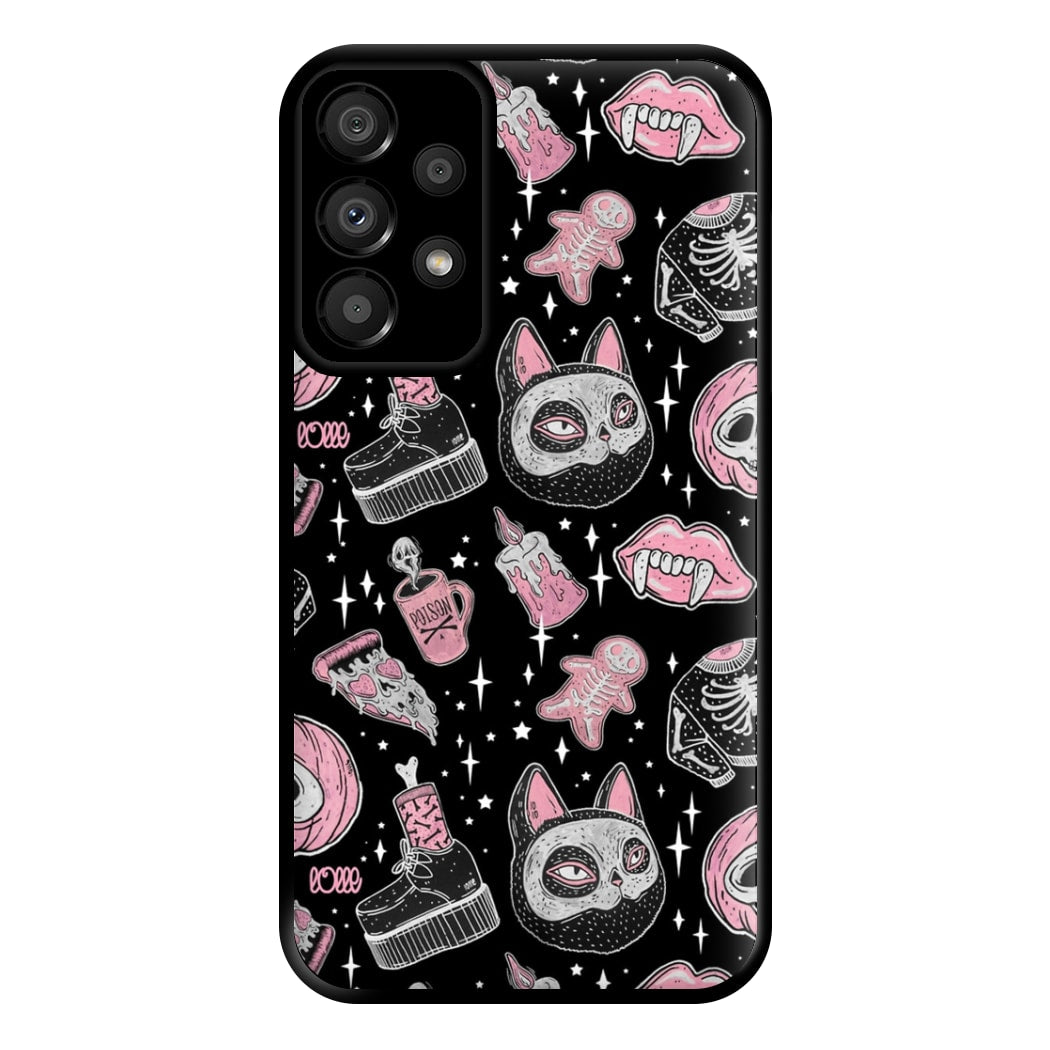 Spooks or Creeps Halloween Phone Case for Galaxy A33