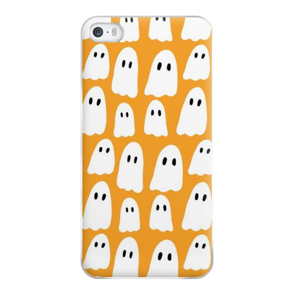 Orange Ghost Halloween Pattern Phone Case for iPhone 5 / 5s / SE 2016