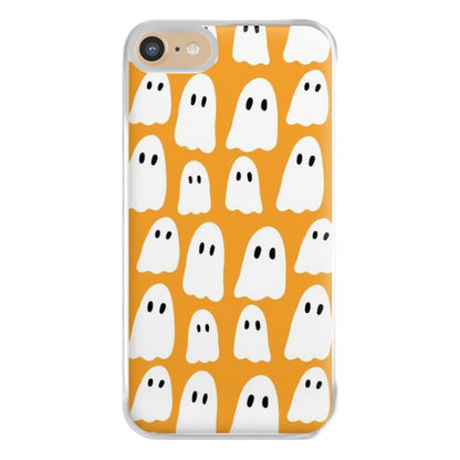 Orange Ghost Halloween Pattern Phone Case for iPhone 6 / 7 / 8 / SE