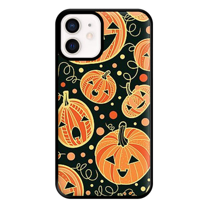 Pumpkin Pattern Phone Case for iPhone 12 Mini