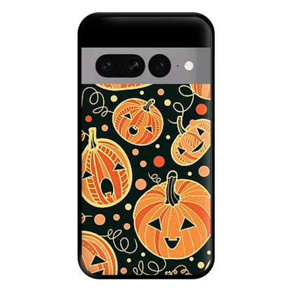 Pumpkin Pattern Phone Case for Google Pixel 7 Pro