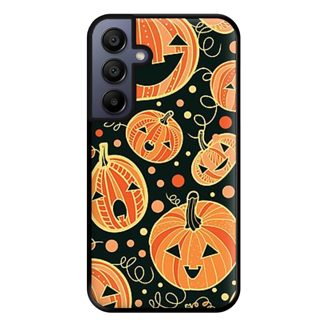 Pumpkin Pattern Phone Case for Galaxy A15