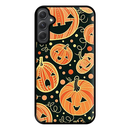 Pumpkin Pattern Phone Case for Galaxy A14