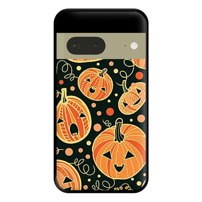 Pumpkin Pattern Phone Case for Google Pixel 7a