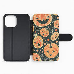 Pumpkin Pattern Flip Phone Case