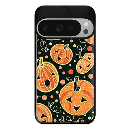 Pumpkin Pattern Phone Case for Google Pixel 9 Pro XL