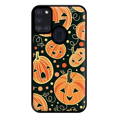 Pumpkin Pattern Phone Case for Galaxy A21s