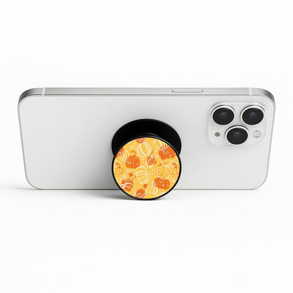 Drawn Pumpkin Pattern Phone Stand