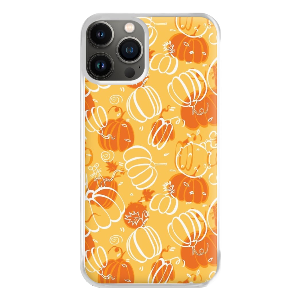 Drawn Pumpkin Pattern Phone Case for iPhone 11 Pro Max