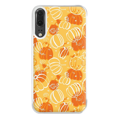 Drawn Pumpkin Pattern Phone Case for Huawei P20